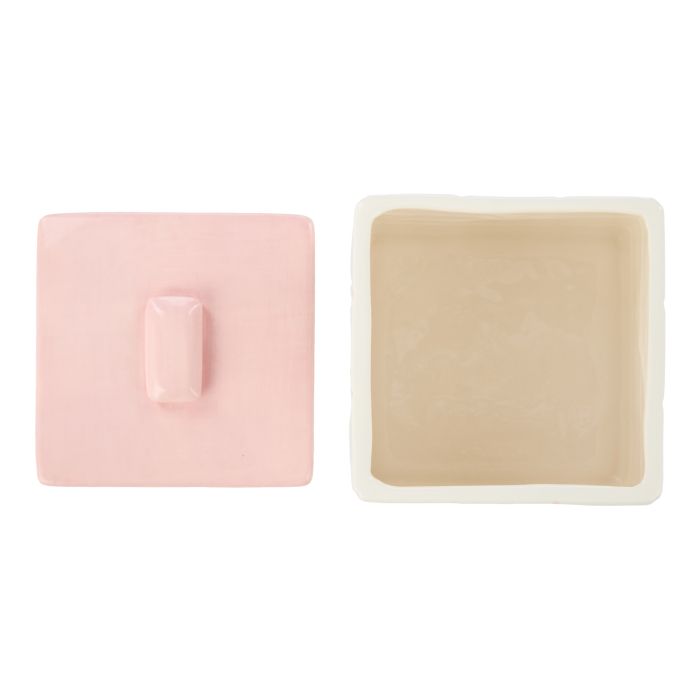 Lulu Collection Ceramic Box - Pink | Emporium