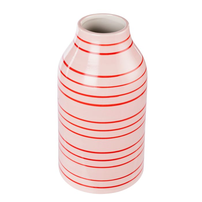Bonnie Stripe Vase - Pink | Emporium