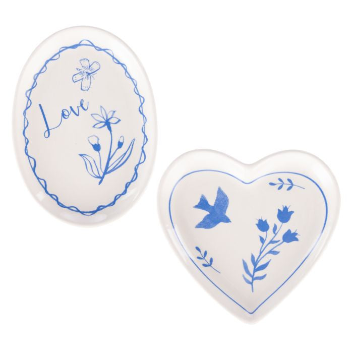 Bellamy Collection Plate - 2pcs Set - Blue | Emporium