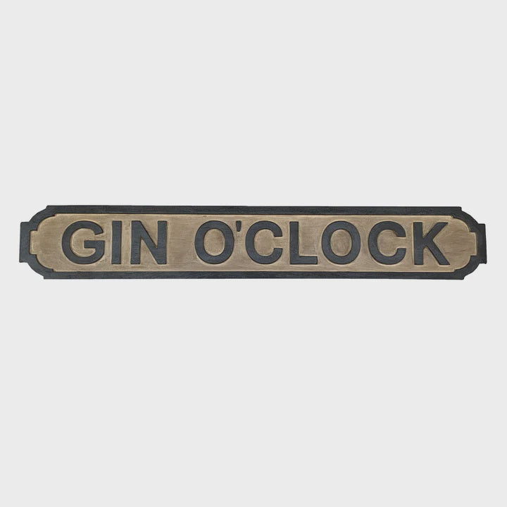 Gin O'Clock Sign | Blue Goose Imports