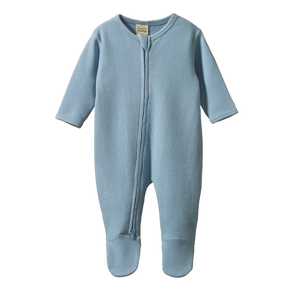 DREAMLANDS SUIT WAFFLE -  Celestial Blue | Nature Baby