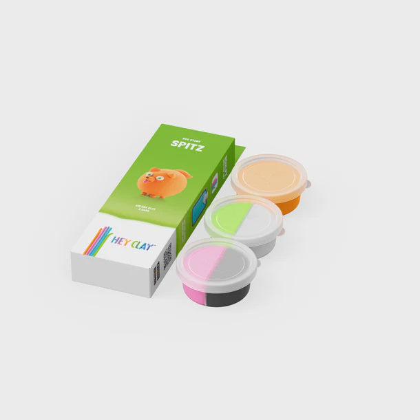 DOG STORY, SPITZ, 3 CANS, 5 COLOUR | Hey Clay