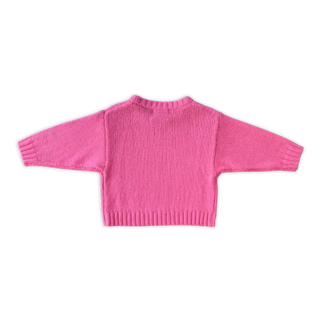 Merino Blend Knit Pullover - Raspberry | Grown