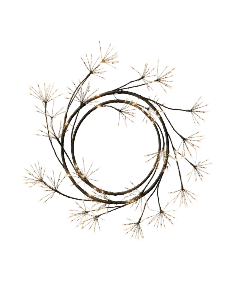Spiral Wreath - Black | Stellar Haus