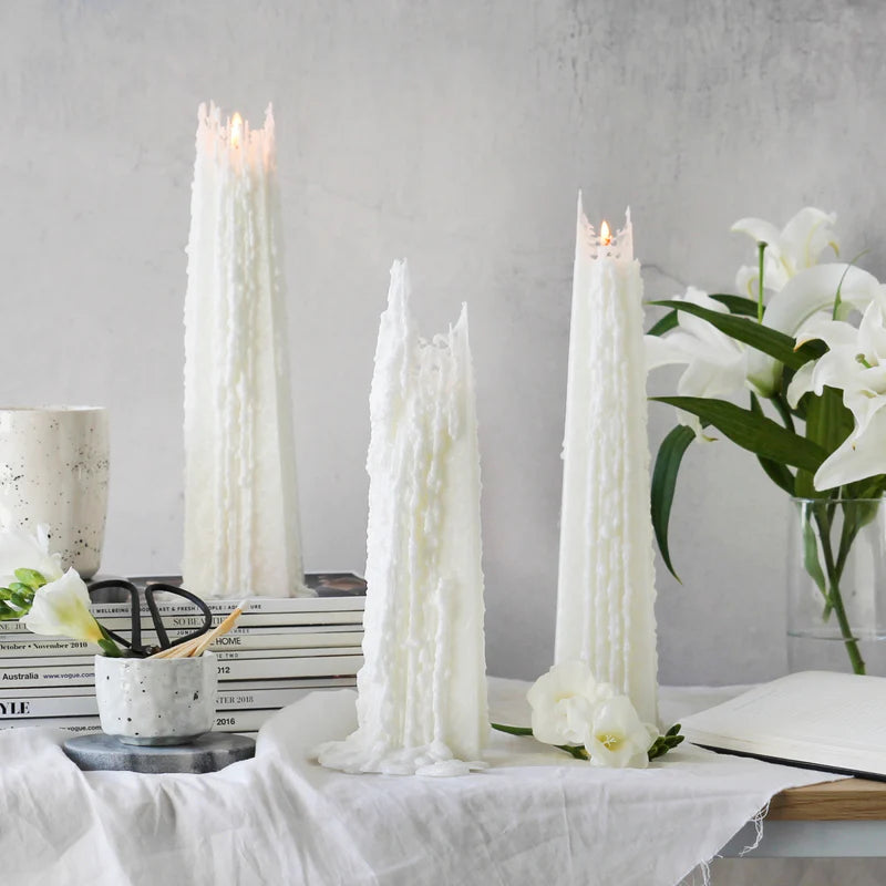 Pinot Blanc Icicle Candles | Living Light