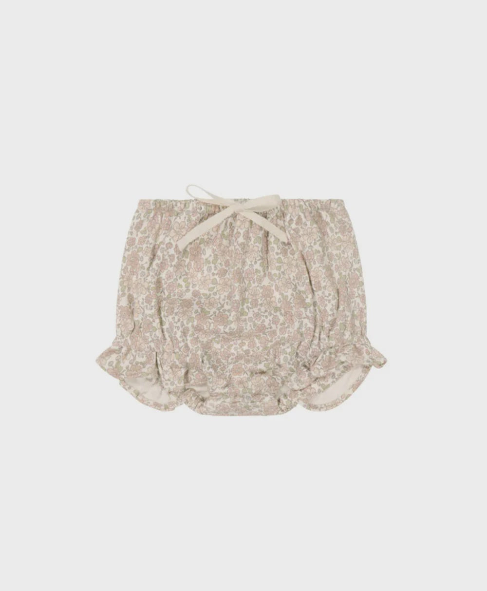 Organic Cotton Frill Bloomer - Chloe Floral Tofu | Jamie Kay