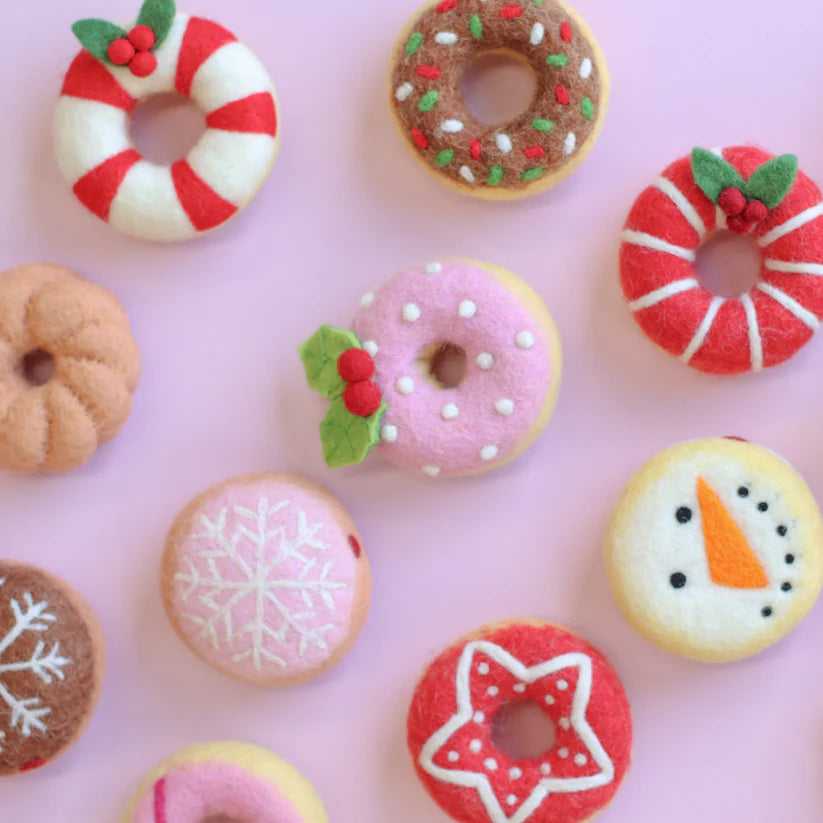 Red Christmas Star Donut | Juni Moon