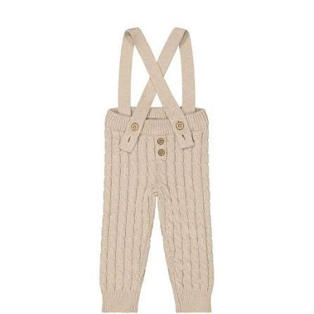 Finn Suspender Knitted Pant - Doe Marle | Jamie Kay