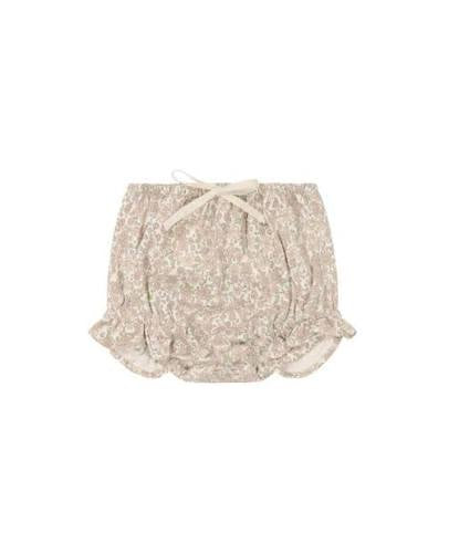 Organic Cotton Frill Bloomer - Chloe Floral Tofu | Jamie Kay