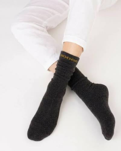 Piha Possum Merino Wool Socks - Huka Peat | Nooan