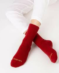 Piha Possum Merino Wool Socks - Scarlet | Nooan
