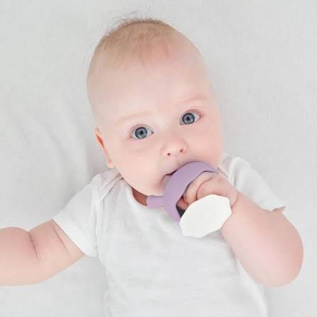 Mushroom Teether - Lavendar | Mombella