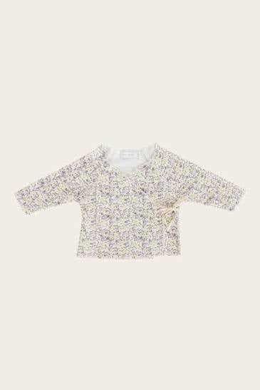 Organic Cotton Wrap Top - Summer Floral | Jamie Kay