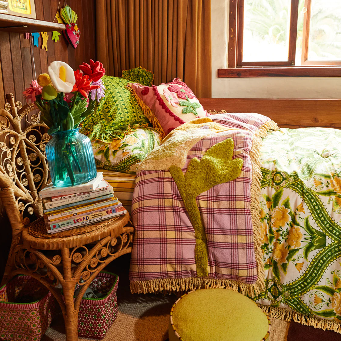 Isla Tufted Bedcover | Sage x Clare