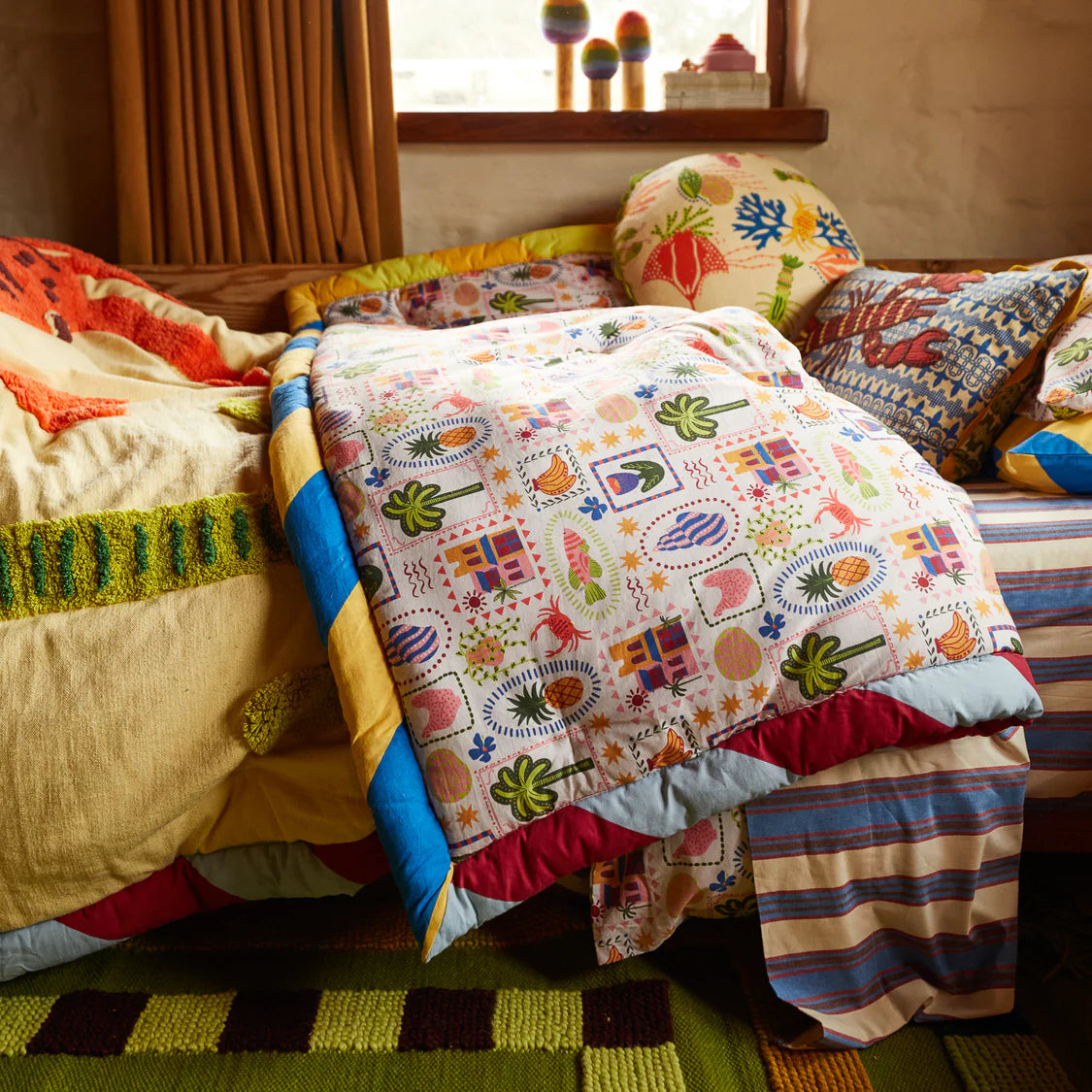 Ottilie Tufted Bedcover | Sage x Clare