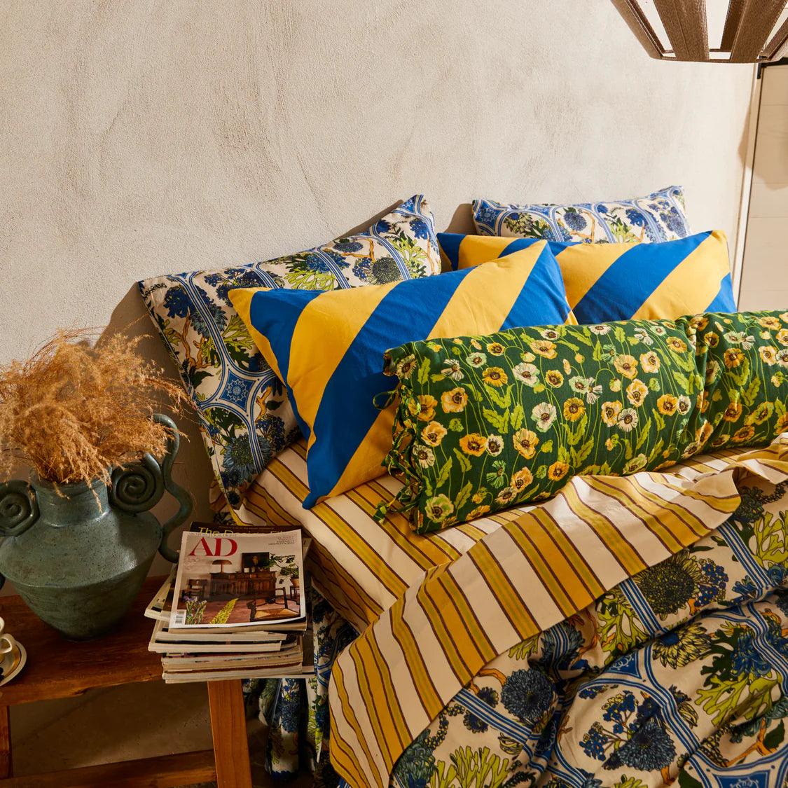 Delphine Lumbar Cushion + Feather Insert | Sage x Clare