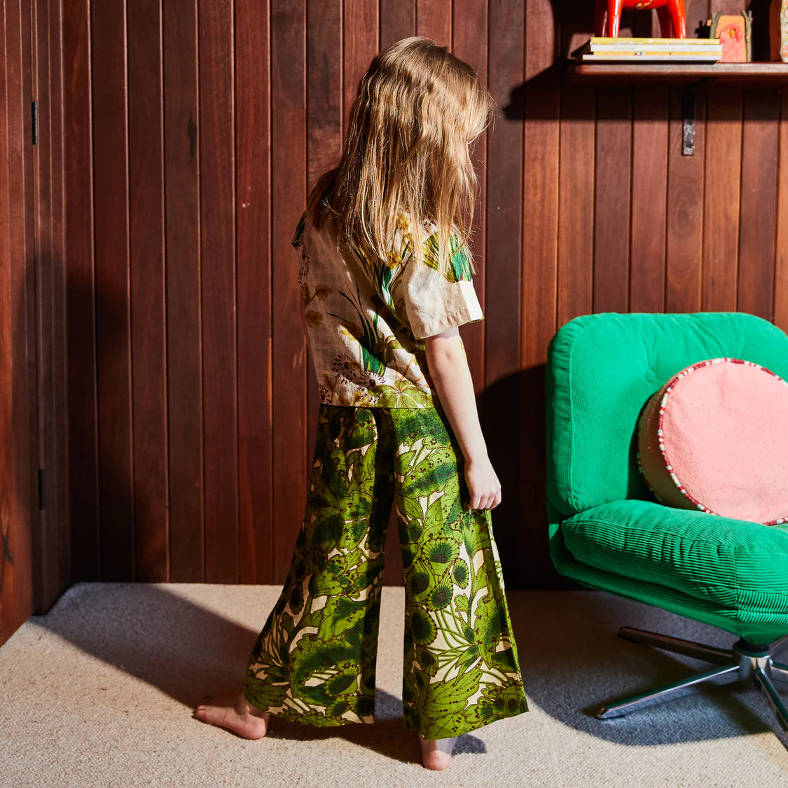 Lucia Kids Wide Leg Pant | Sage x Clare