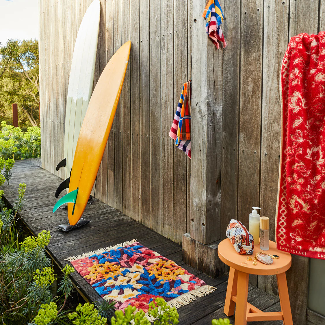 Francesca Bath Mat - Garnet | Sage x Clare