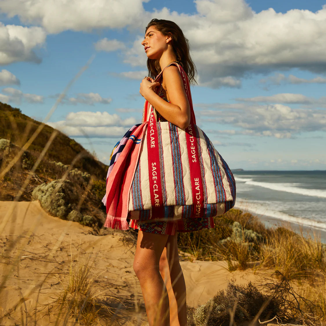 Selene Tote Bag - Azure | Sage x Clare