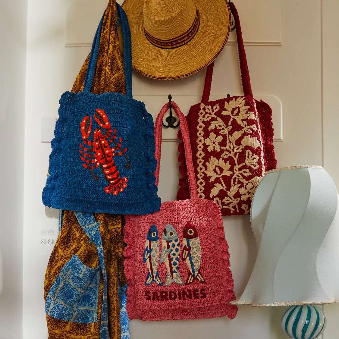 Sandria Crochet Tote Bag | Sage x Clare