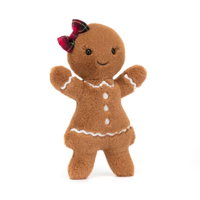 Jolly Gingerbread Ruby Original Beige 2x9x18cm |Jellycat