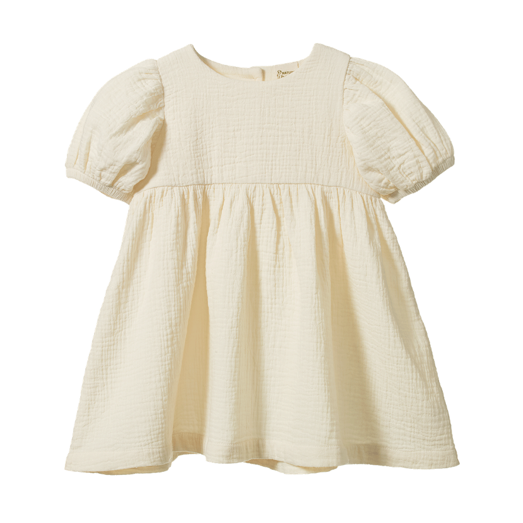 ALBERTINE DRESS MUSLIN - Natural | Nature Baby