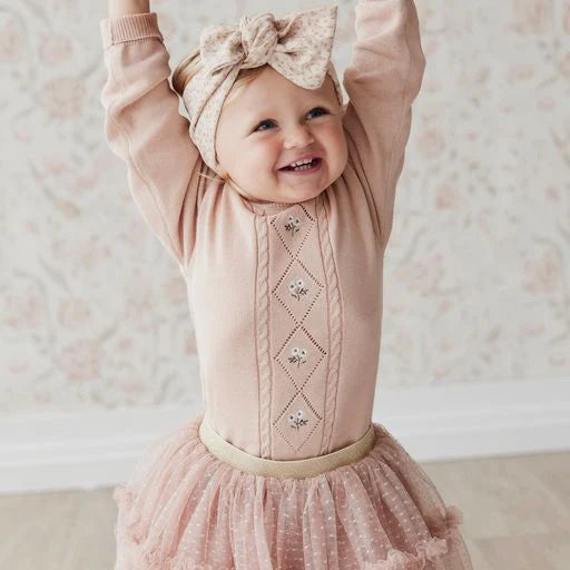 Maeve Knitted Jumper - Dusky Rose | Jamie Kay