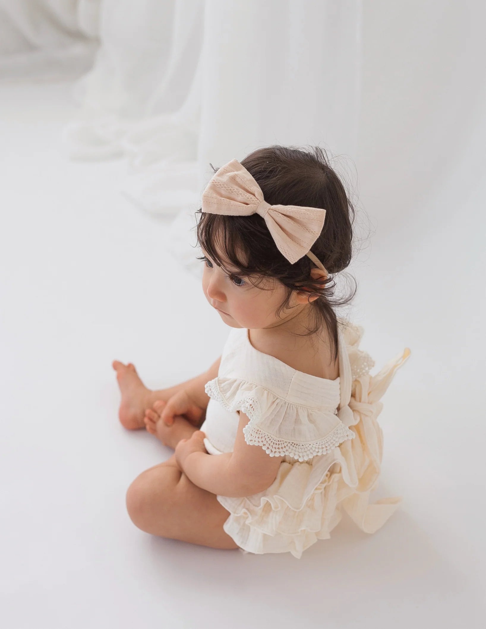 Luiliana Muslin Playsuit - Cream | Karibou