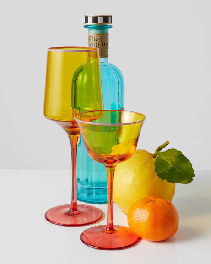 Tropical Punch Vino Glass 2P Set | Kip & Co