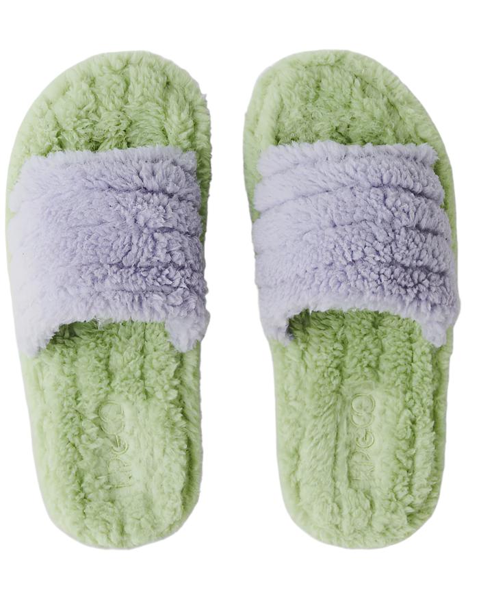 Mint Gelato Quilted Sherpa Adult Slippers | Kip & Co