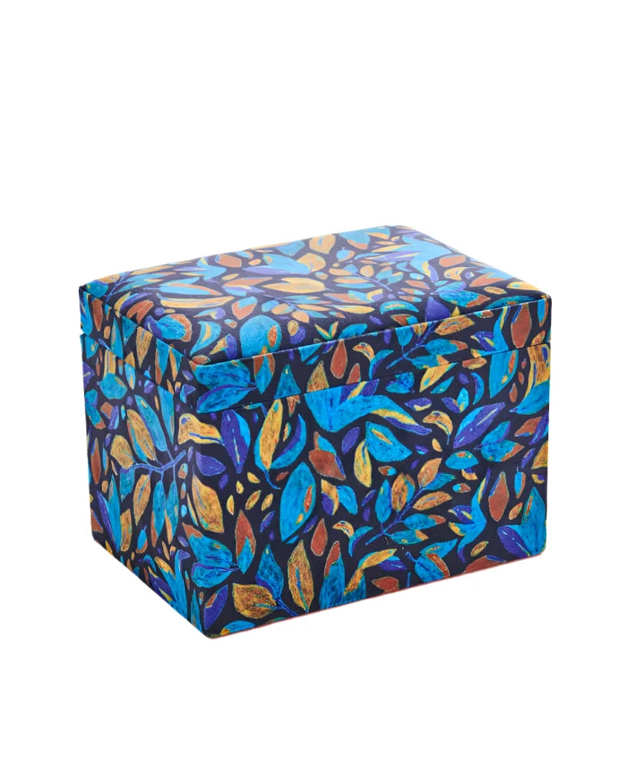 Fallen Leaves Velvet Jewellery Box Large | Kip & Co