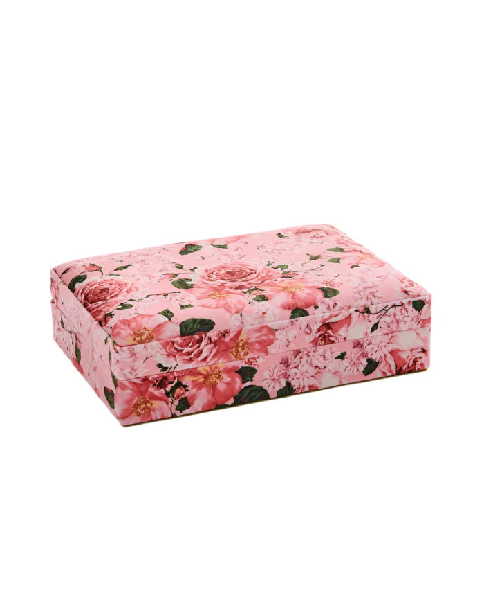 Rose Garden Velvet Jewellery Box Small Small | Kip & Co