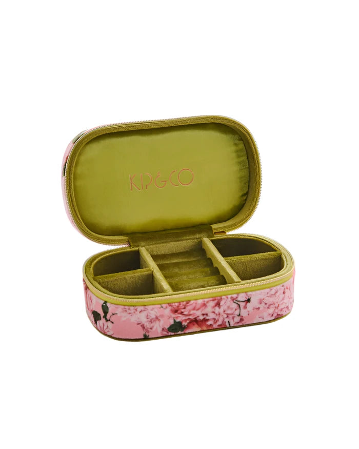 Rose Garden Travel Velvet Jewellery Box | Kip & Co