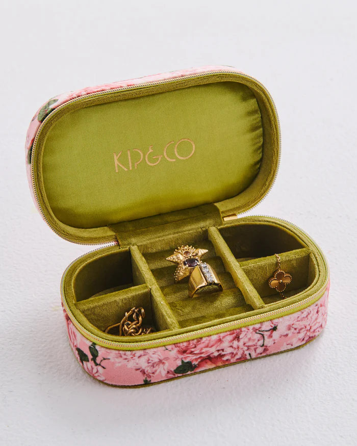 Rose Garden Travel Velvet Jewellery Box | Kip & Co