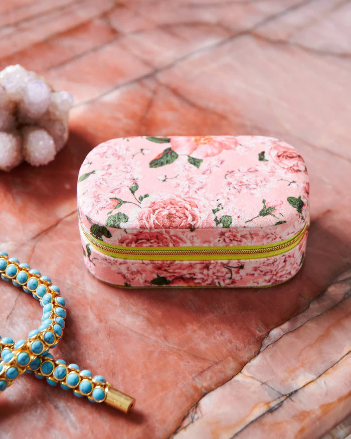 Rose Garden Travel Velvet Jewellery Box | Kip & Co