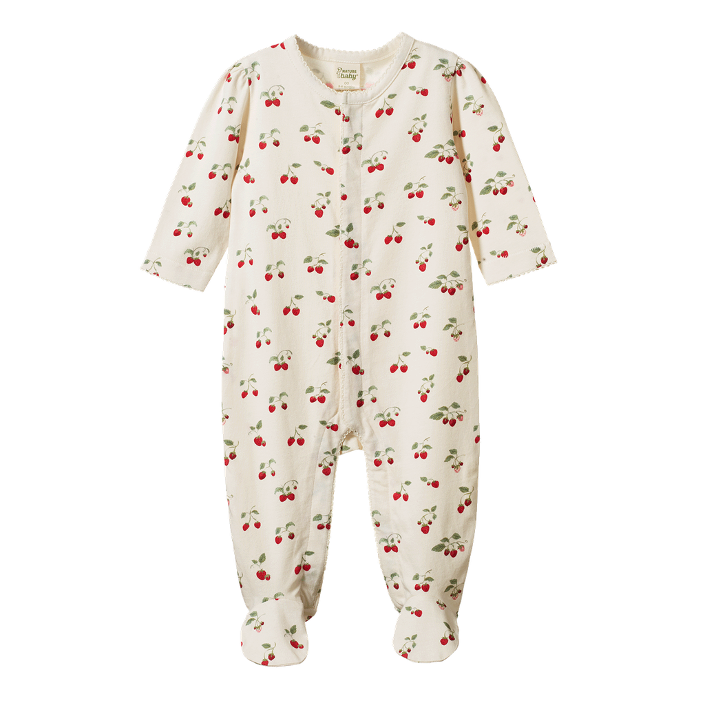 LUCY SUIT. Strawberry Blush Print | Nature Baby