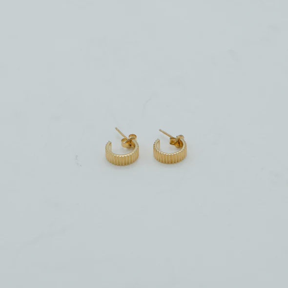 Lines Hoop Studs | Sophie Store