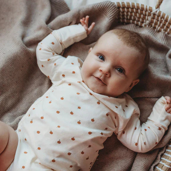 Long Sleeve Kimono Bodysuit - Little Persimmon | The Rest