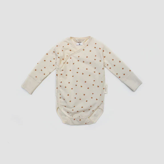 Long Sleeve Kimono Bodysuit - Little Persimmon | The Rest