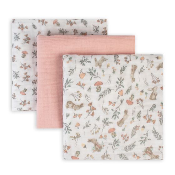 Muslin 3pk - Harvest Bunny | The Little Linen Company