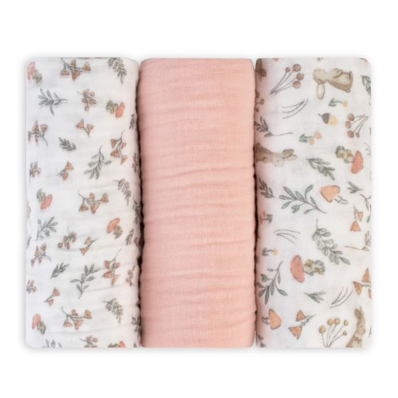 Muslin 3pk - Harvest Bunny | The Little Linen Company