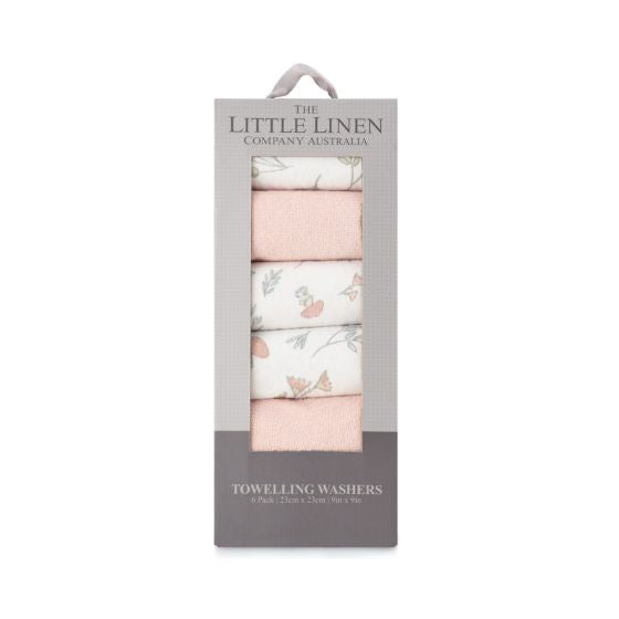 Towelling Washer 6pk - Harvest Bunny | The Little Linen Company