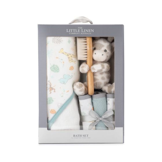 Bath Gift Set - Savanna Giraffe | The Little Linen Company