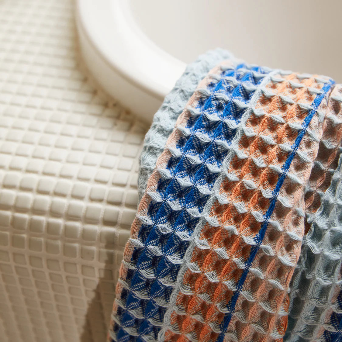 Kanti Waffle Hand Towel - Ultramarine | Sage x Clare