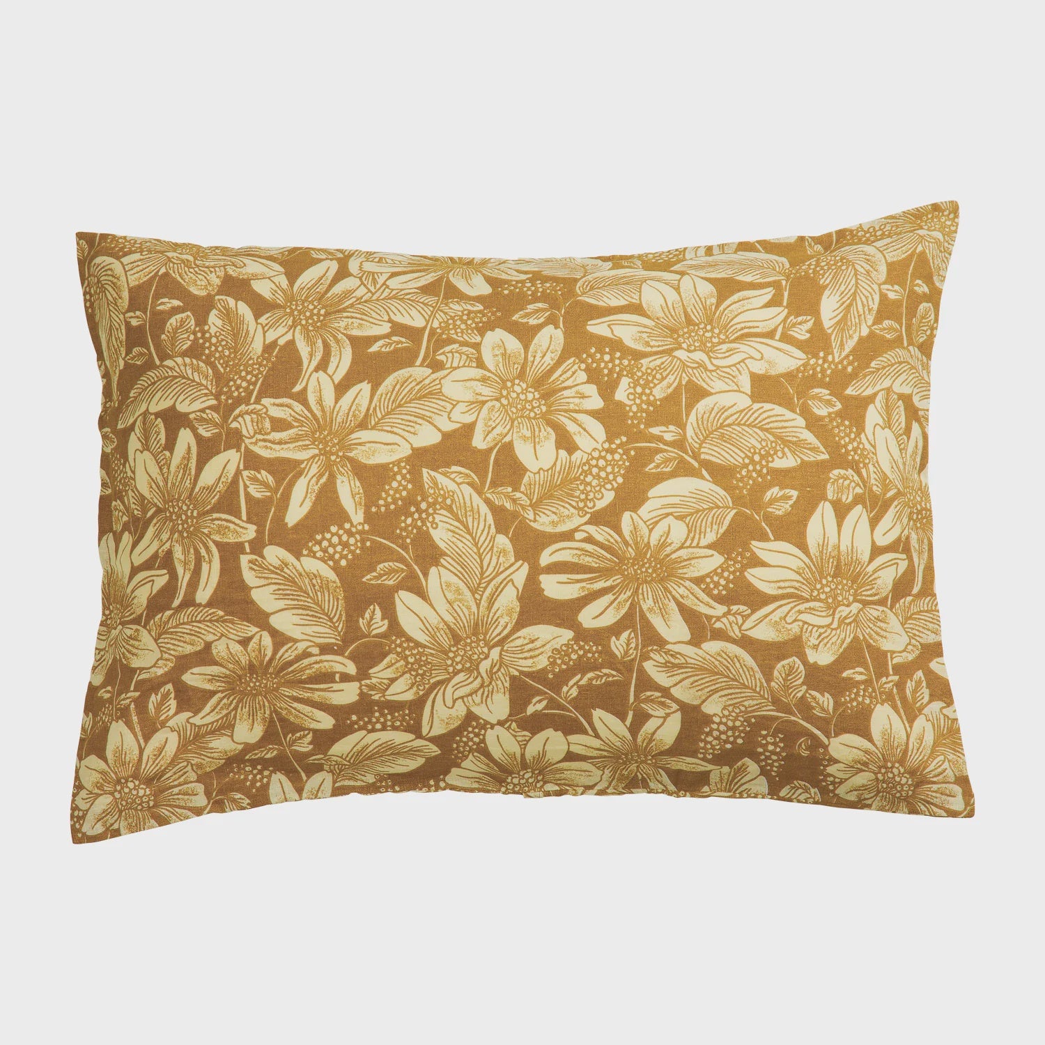 Amrita Linen Pillowcase Set - Ginger Standard | Sage x Clare