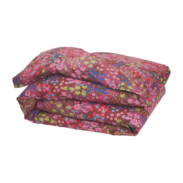 Aisha Cotton Quilt Cover - Plumberry | King | Sage x Clare