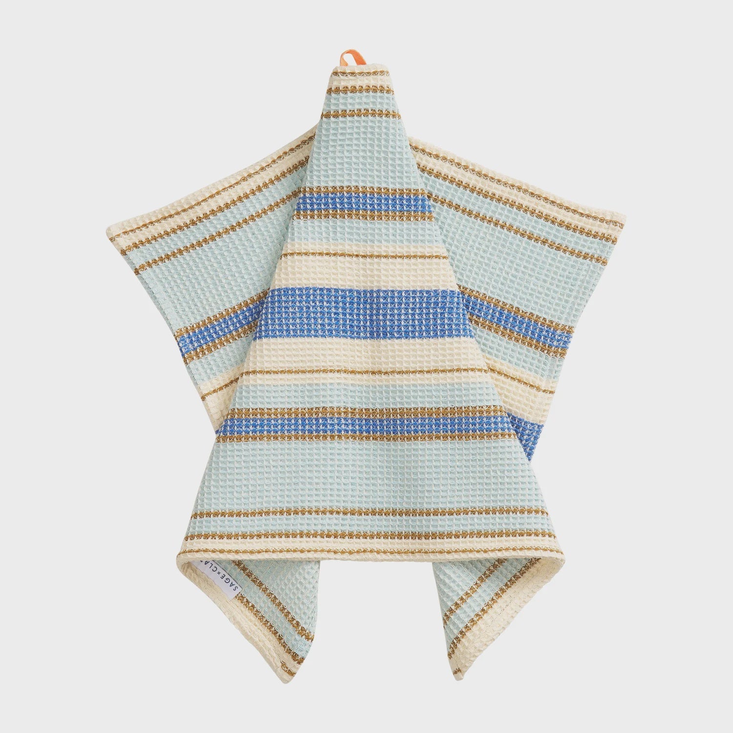 Ishani Stripe Tea Towel - Sky | Sage x Clare