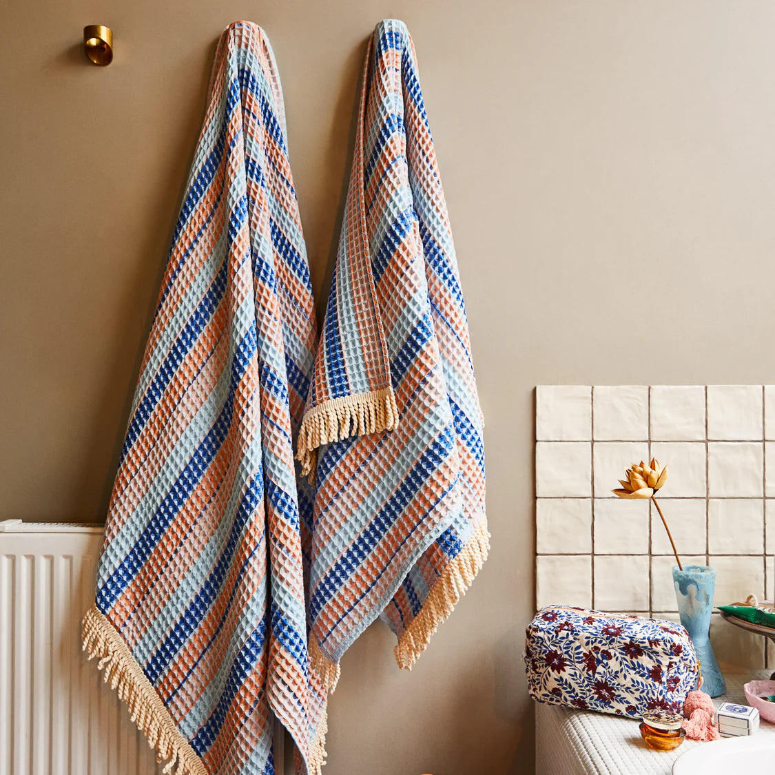 Kanti Waffle Towel - Ultramarine | Sage x Clare