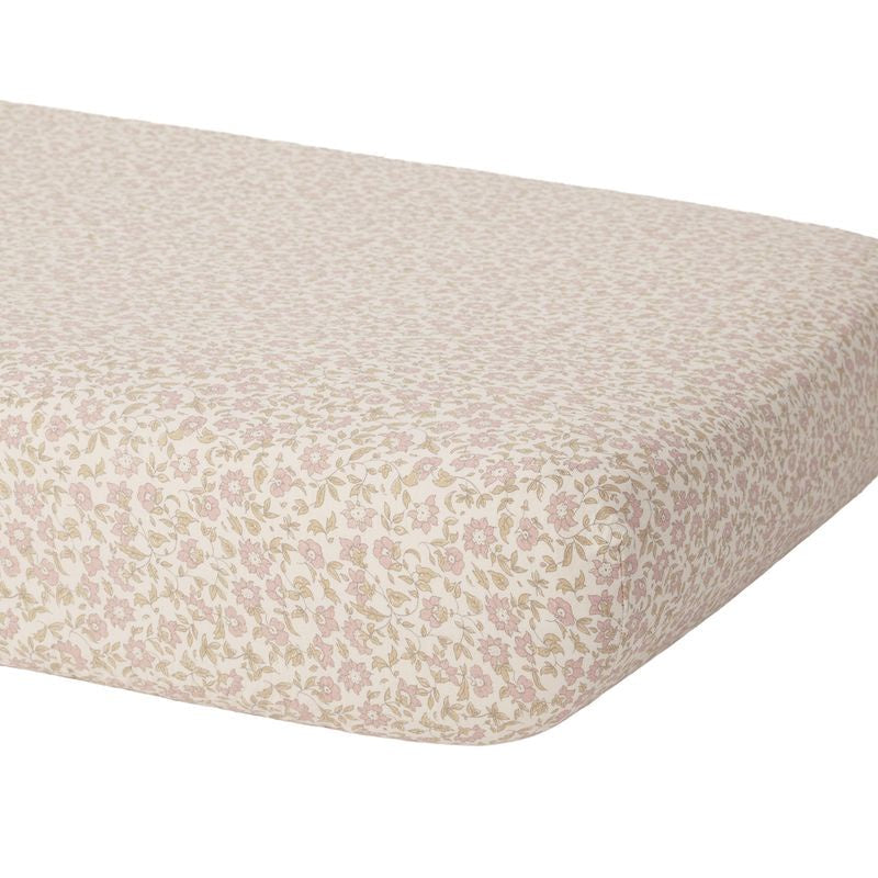 Woven Crib Sheet - Dahlia - Natural | Quincy Mae