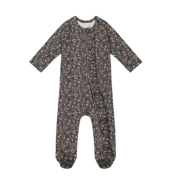 Organic Cotton Fine Rib Melanie Onesie - Winter Beauty | Jamie Kay